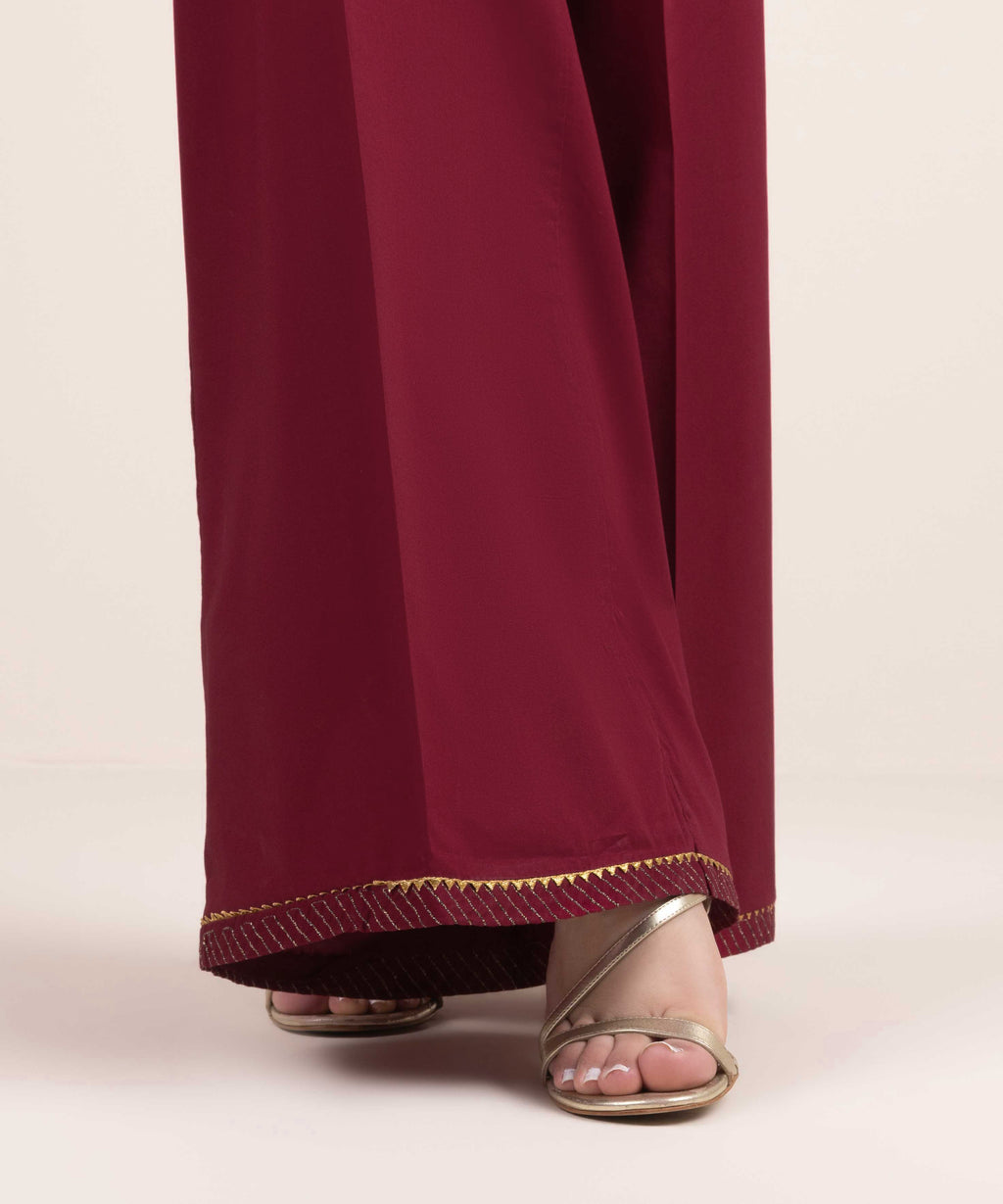 Embroidered Cambric Culottes