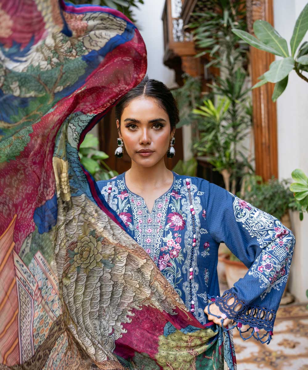 Bemberg Tissue Multi Printed Dupatta