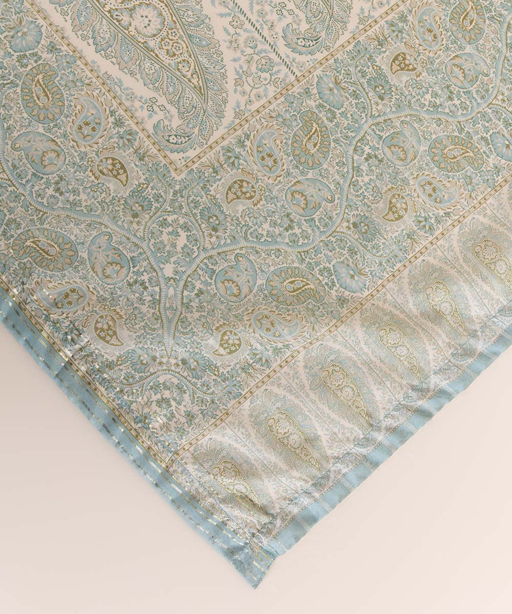 Fancy Manaar Blue Printed Dupatta