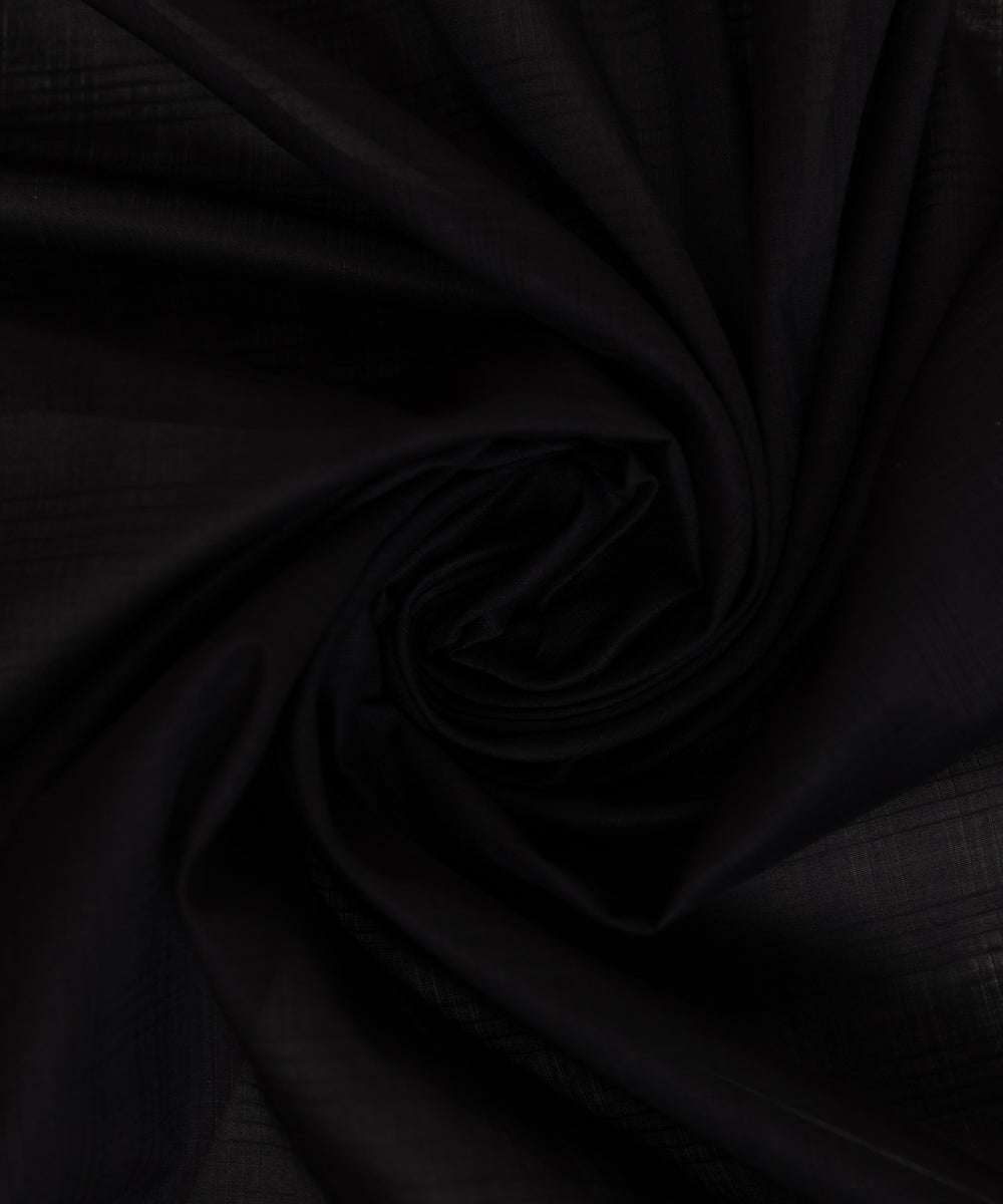 Textured Voile Black Solid Dupatta