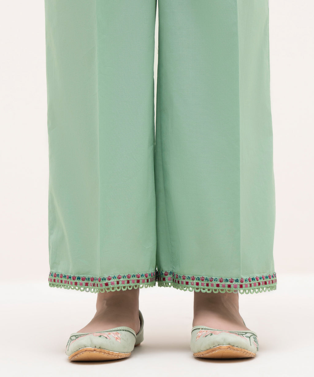 Embroidered Cambric Culottes