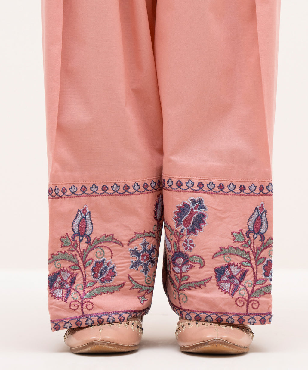 Embroidered Cambric Shalwar