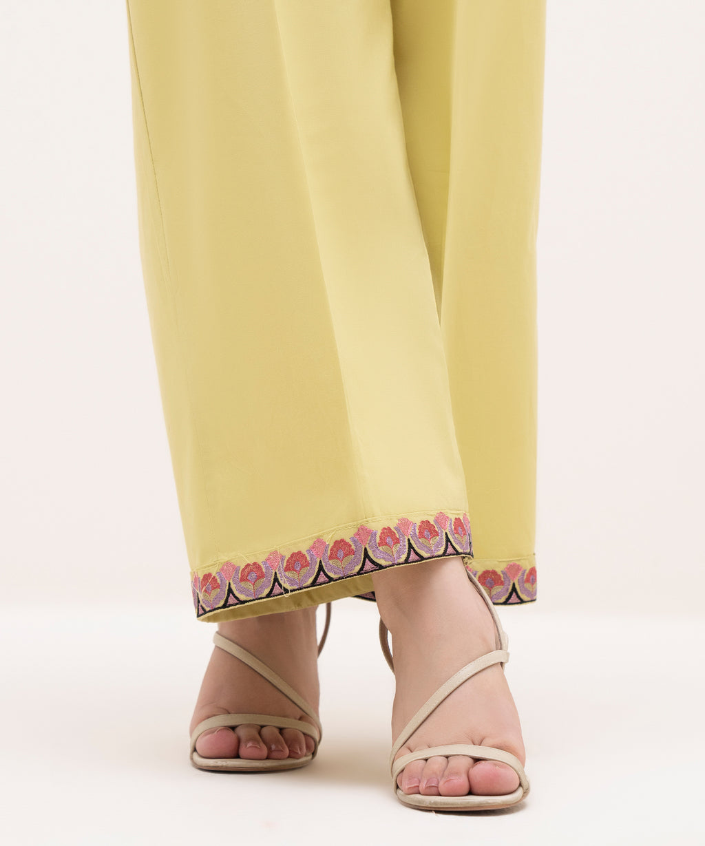 Embroidered Cambric Culottes