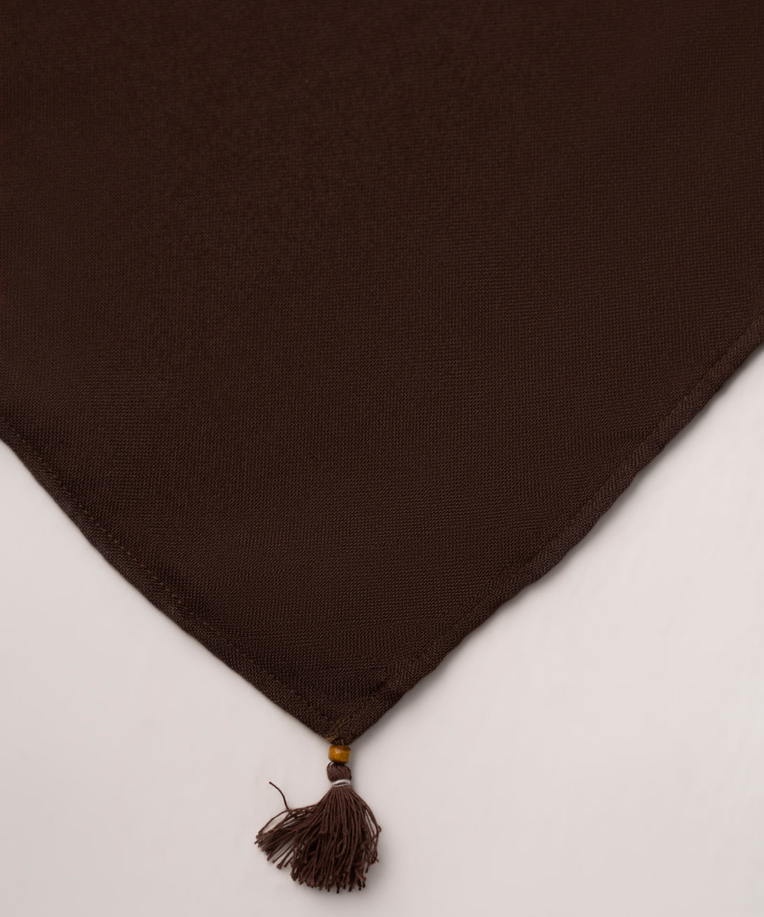 Brown Solid Blended Shawl