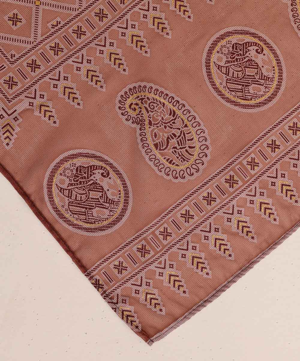 Burnout Brown Printed Dupatta