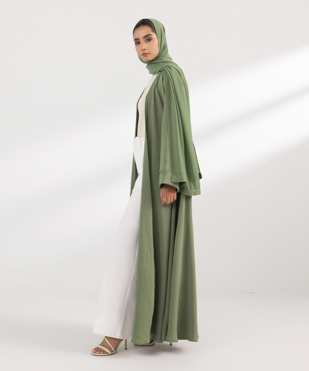 Women's Fashion Olive green Abbaya