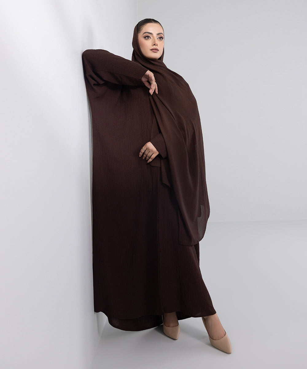 Button Through Abaya Set