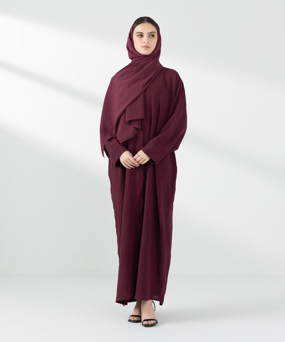 Button Through Abaya Set