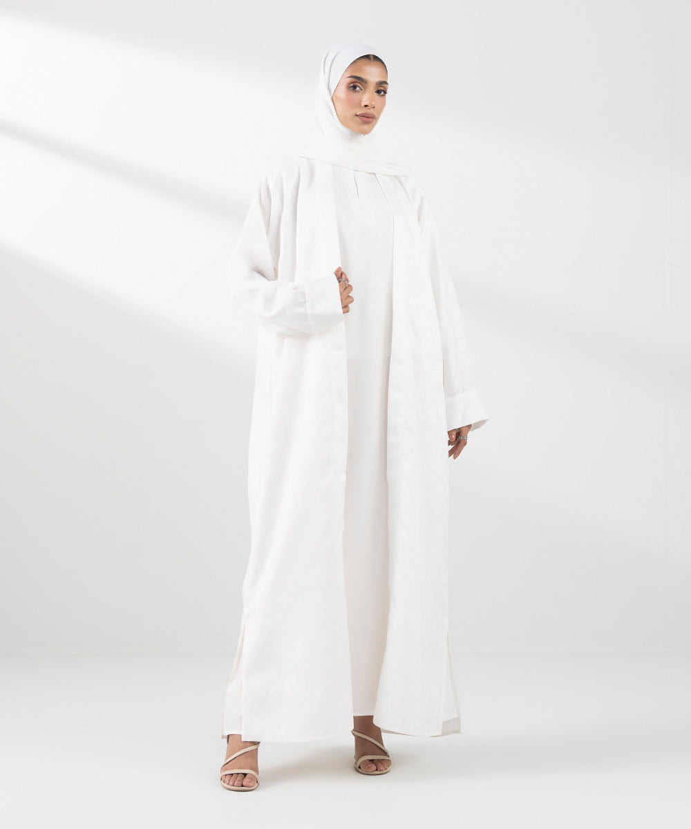Women's White Abaya