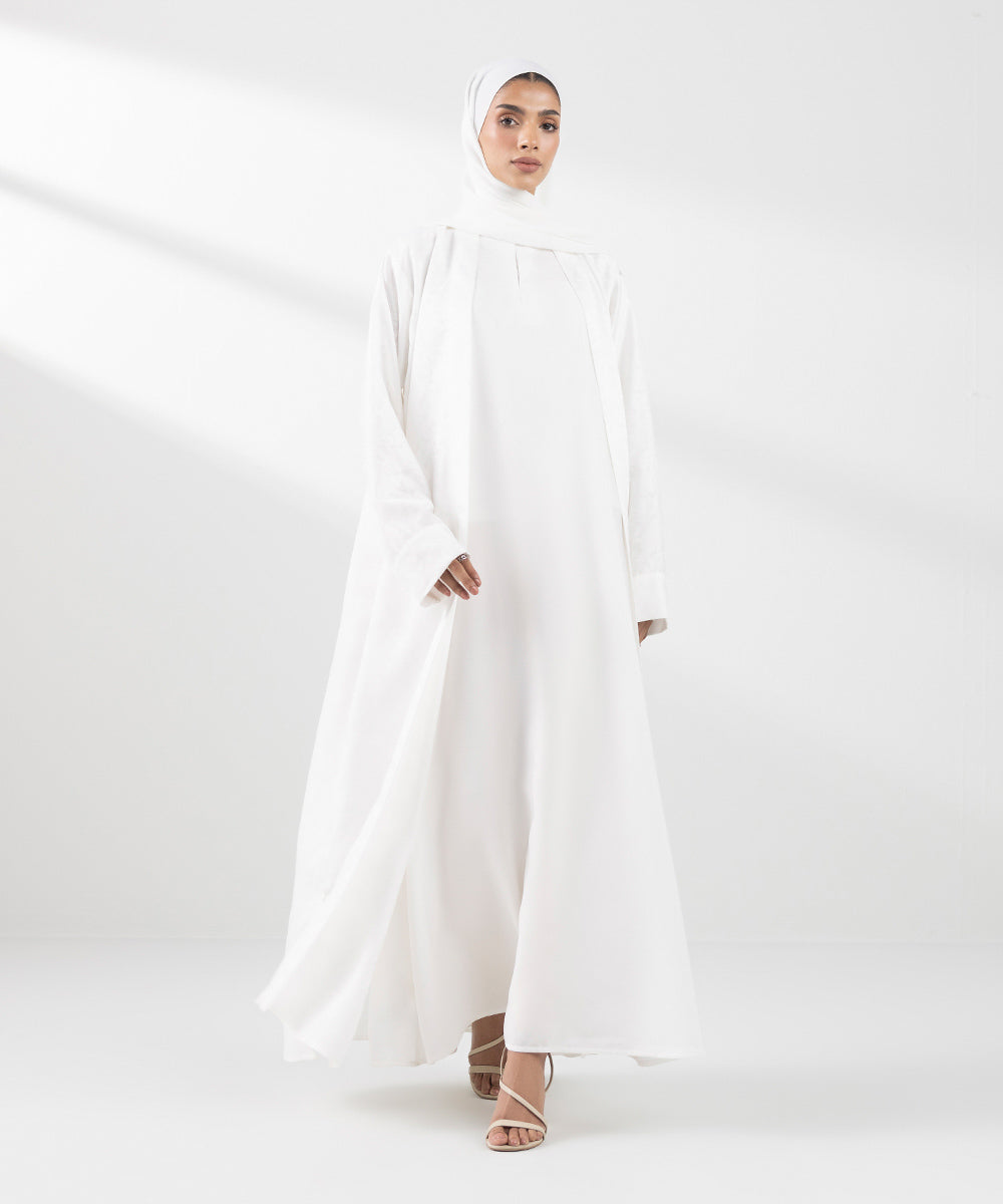 Women's White Abaya
