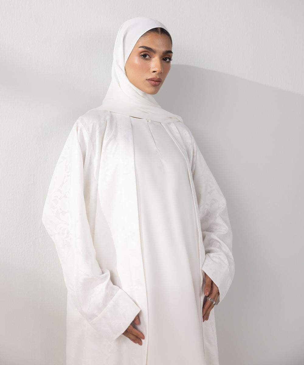 Women's White Abaya