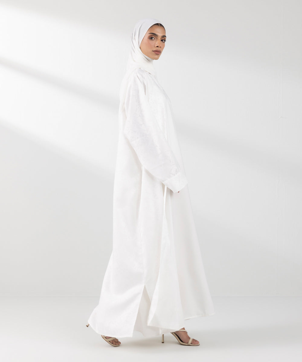 Women's White Abaya
