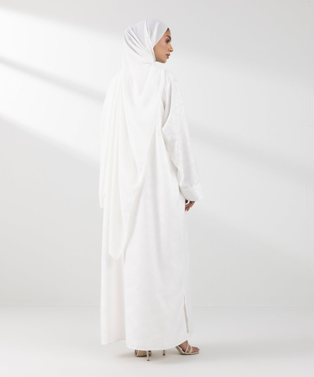 Women's White Abaya