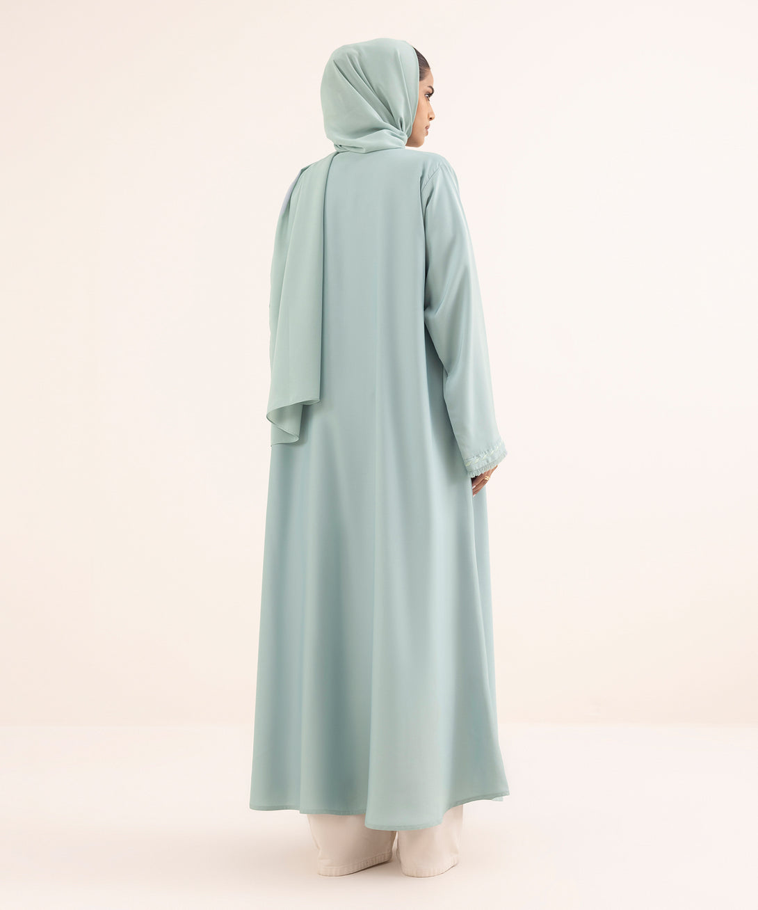 Women's Blue Nida Abaya
