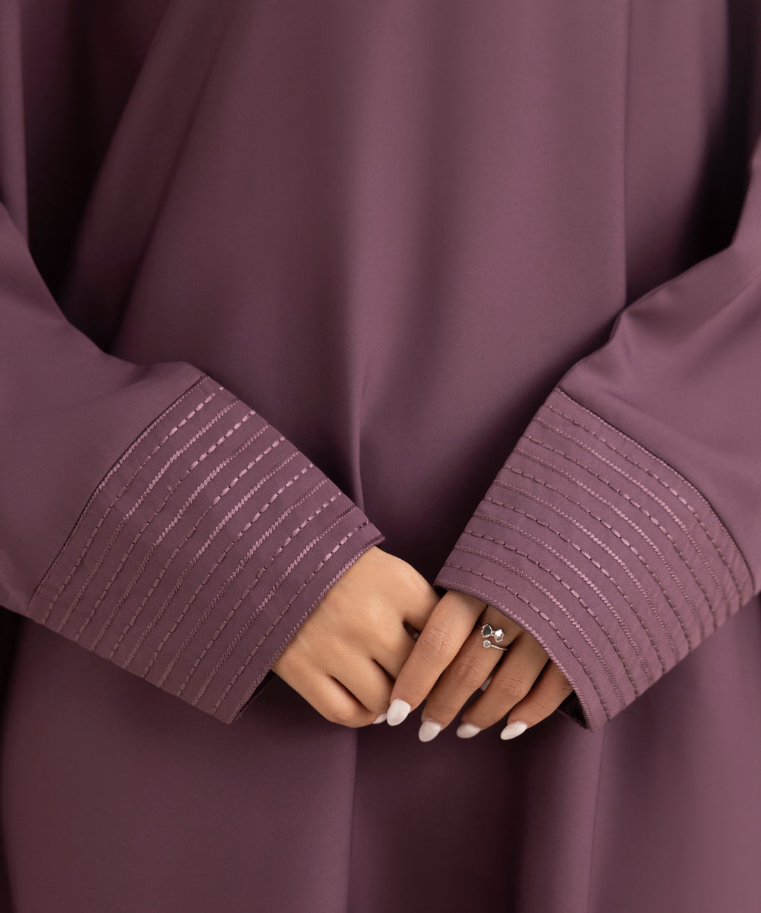 Women's Purple Nida Abaya Set