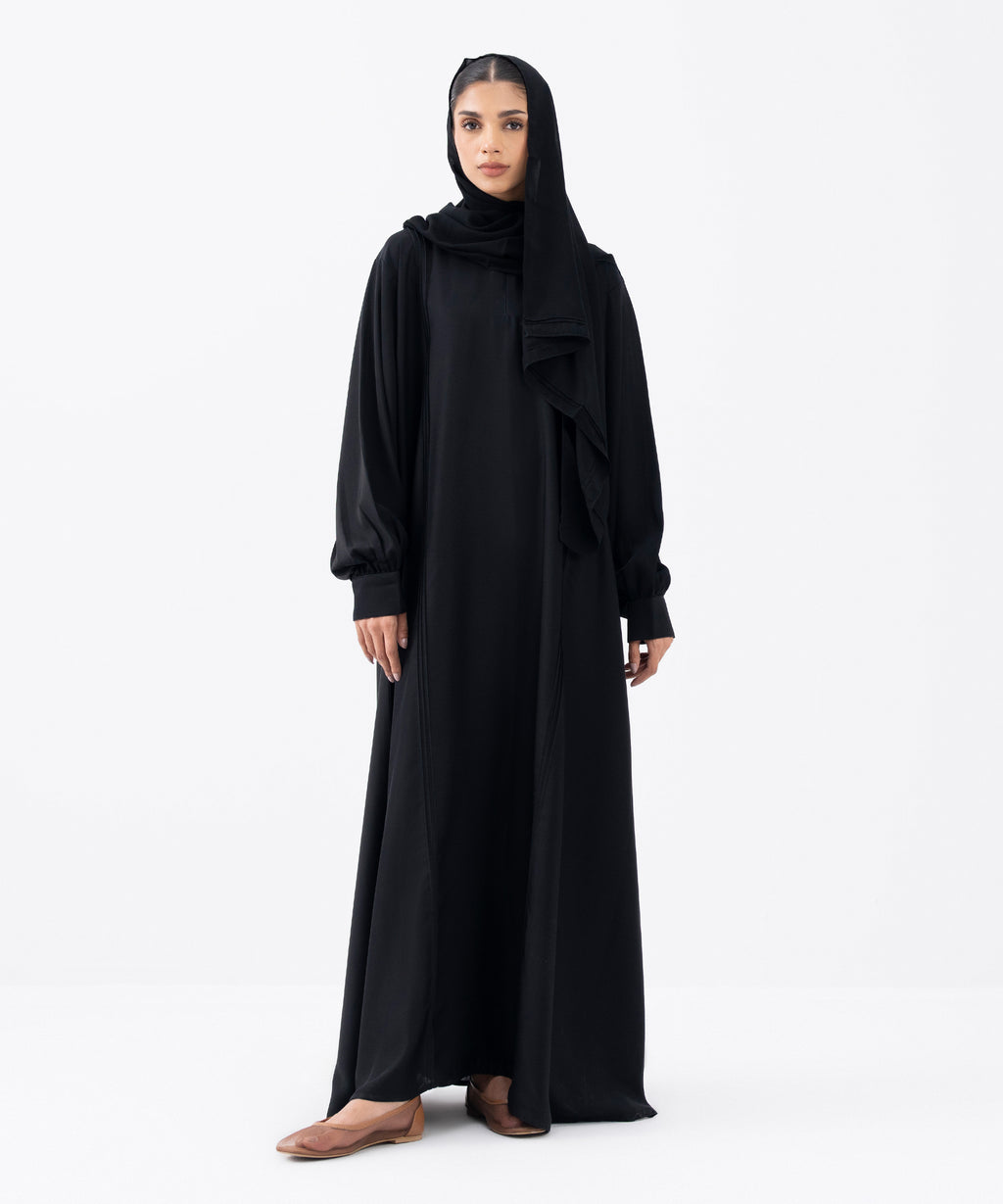 Crew Neck Abaya Set