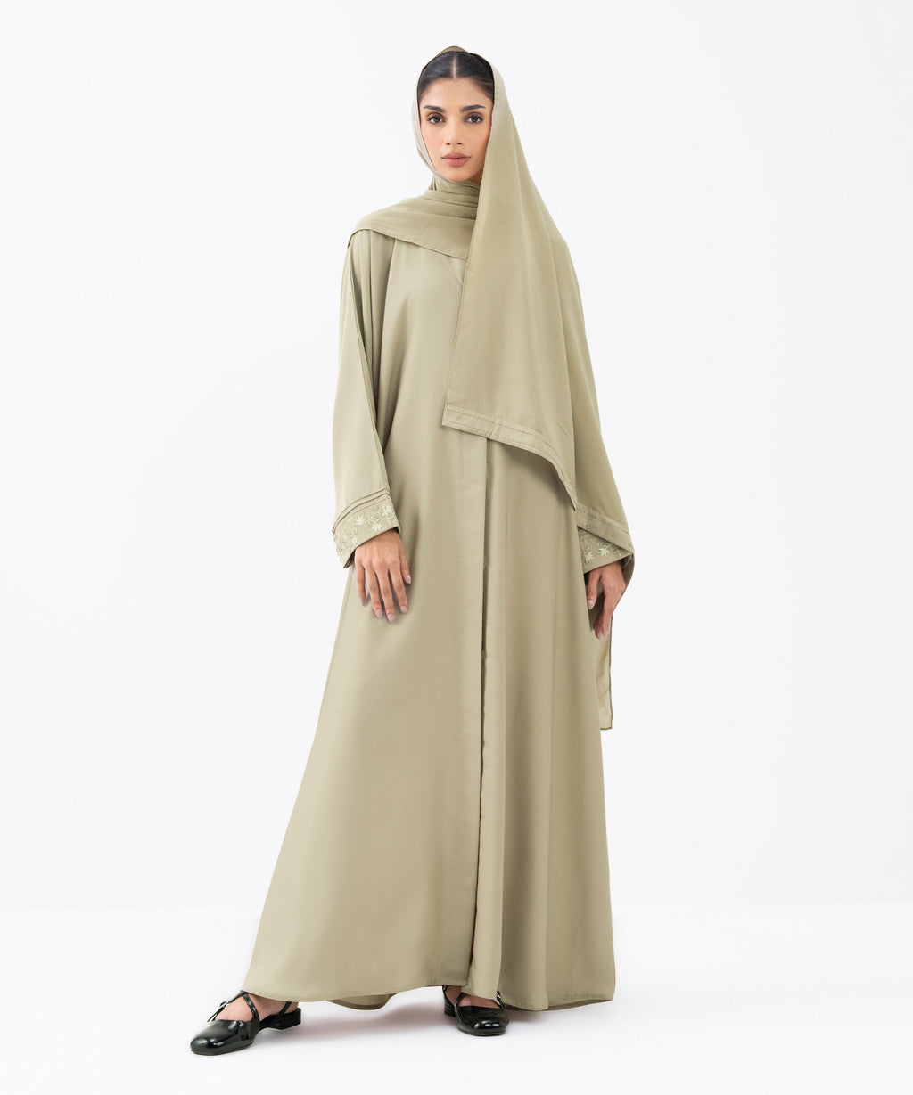 Embroidered Abaya Set