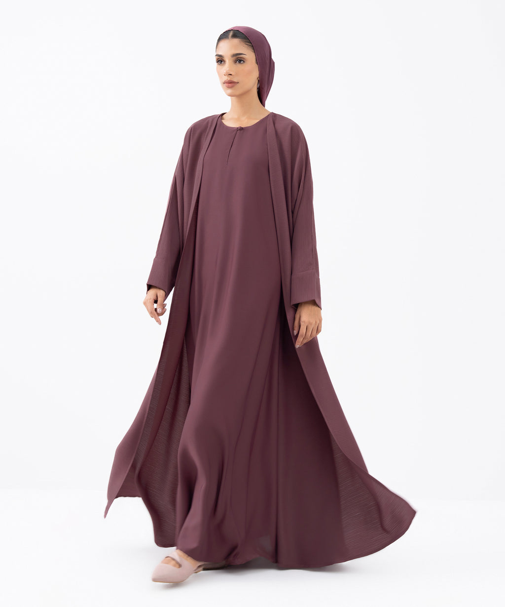 Double Layered Abaya Set
