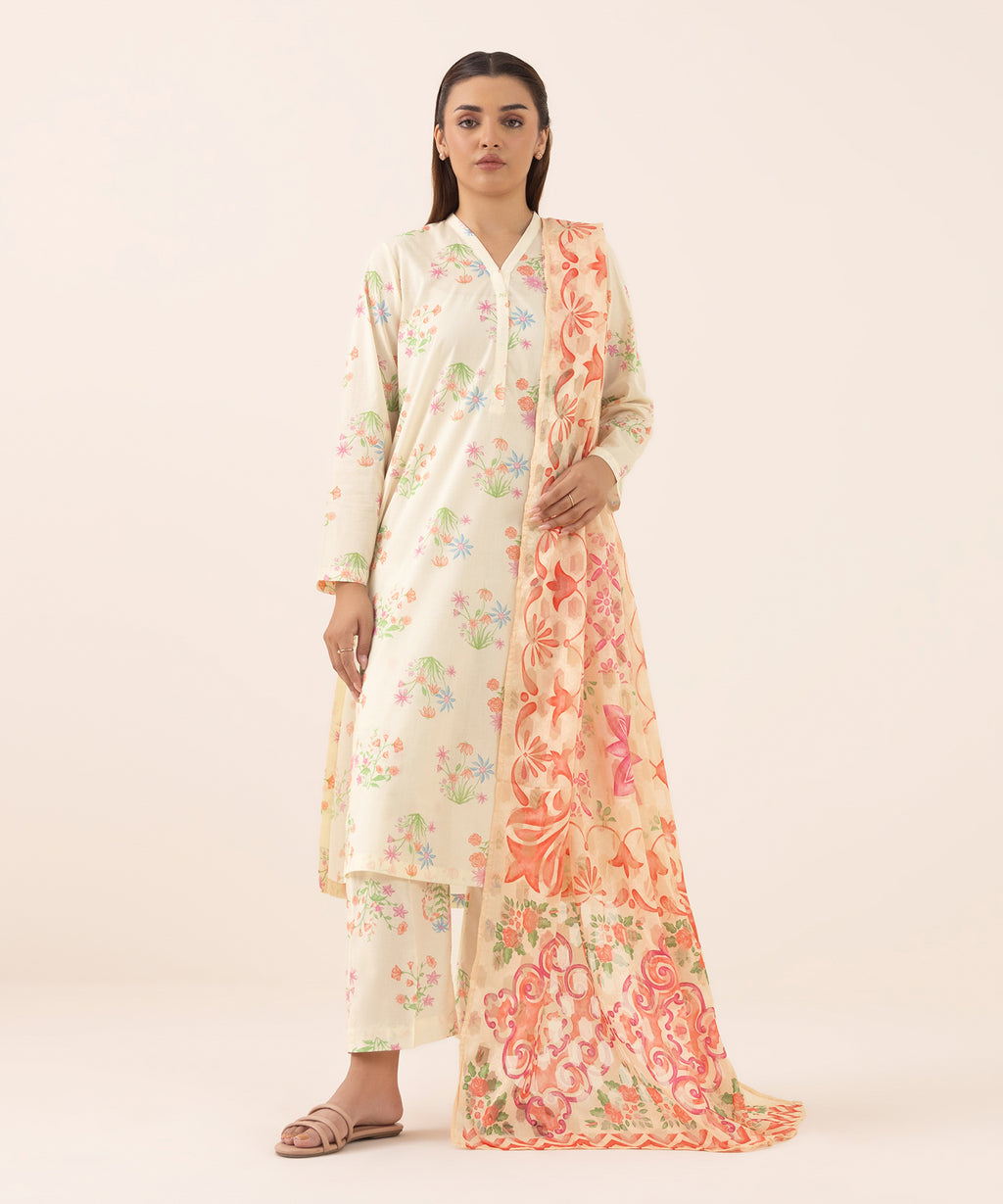 Printed Jacquard Dupatta