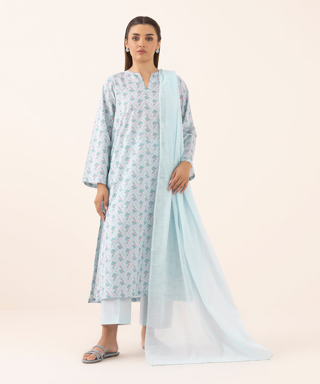 Manaar Blue Solid Dupatta