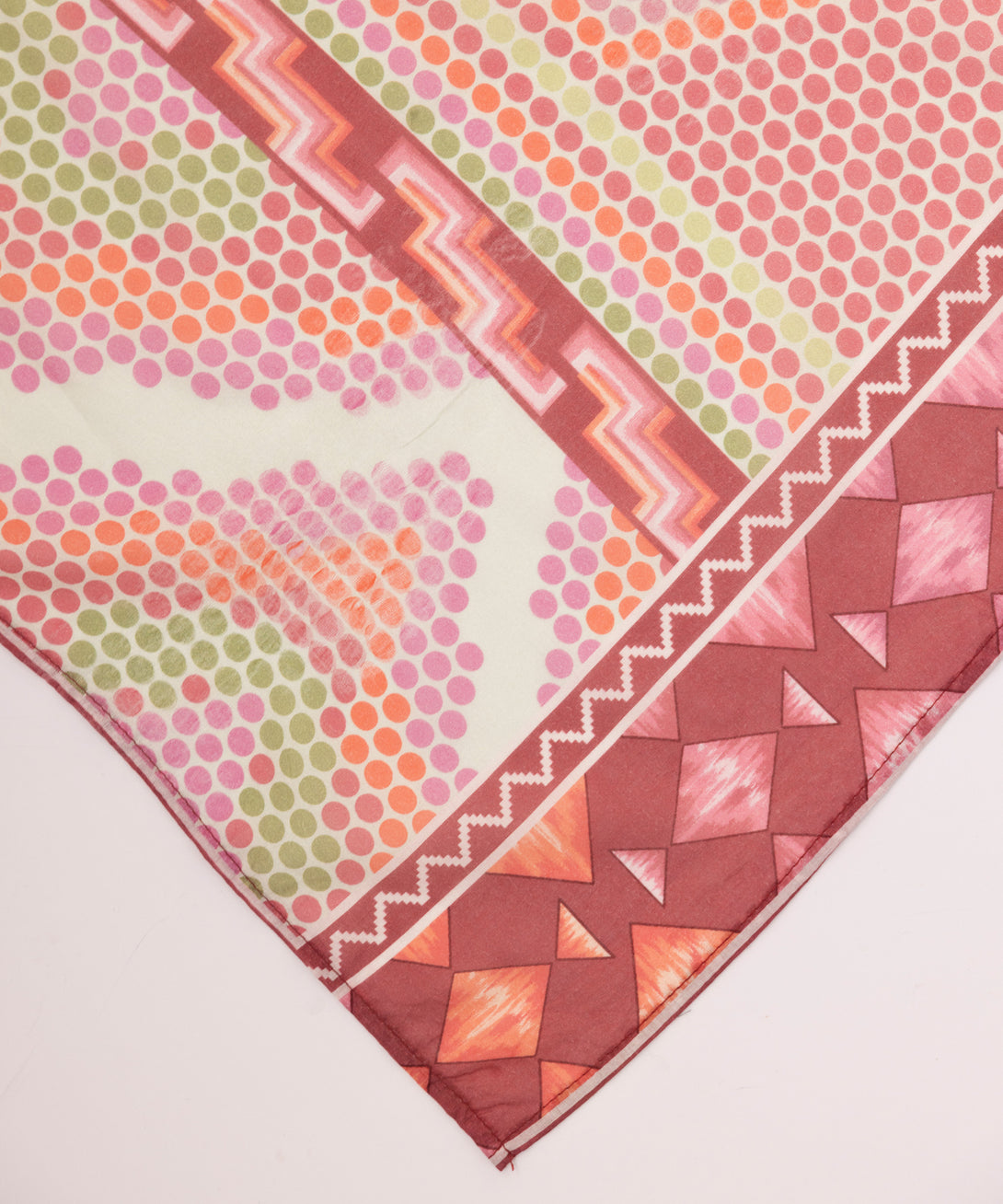 Fine Voile Pink Printed Dupatta