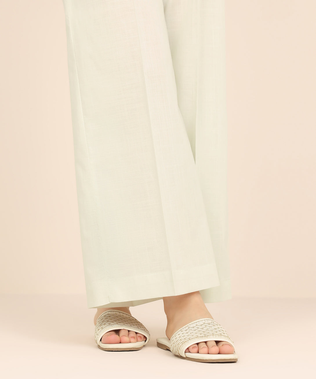 Women's RTW Cross Hatch Green Solid Culottes