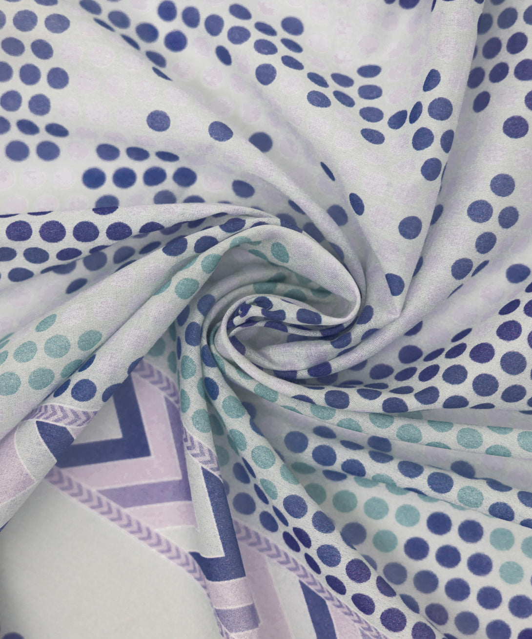 Fine Voile Blue Printed Dupatta