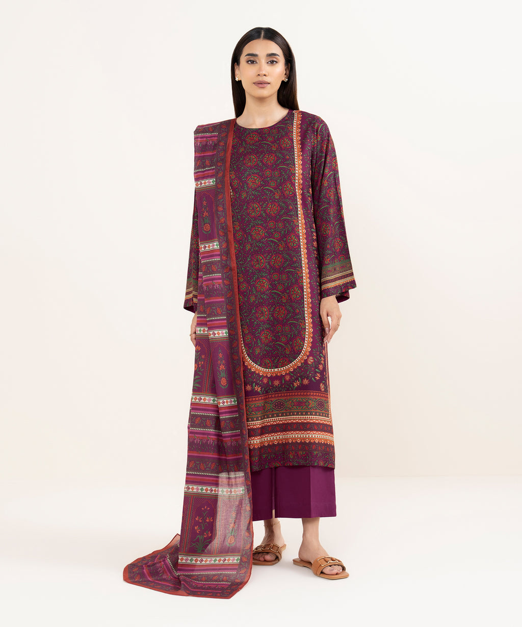 Women's Fine Voile Multi Printed Dupatta