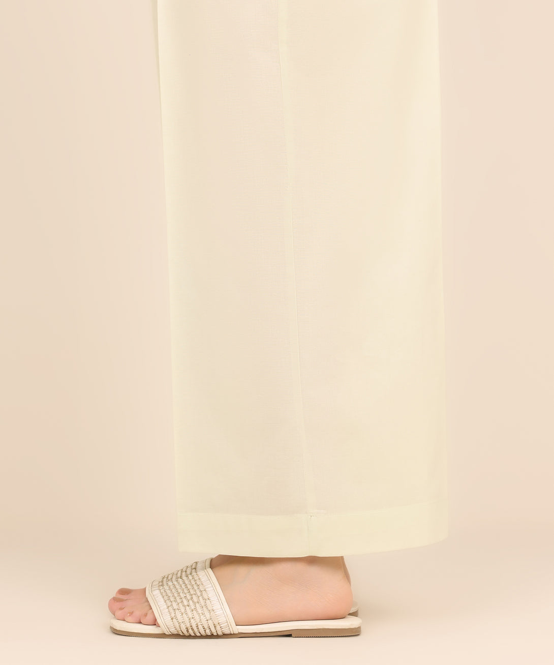 Women's RTW Cambric Green Solid Culottes