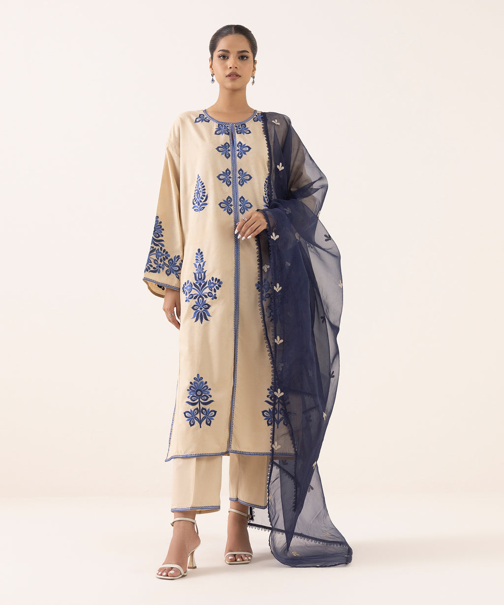 Embroidered Organza Dupatta