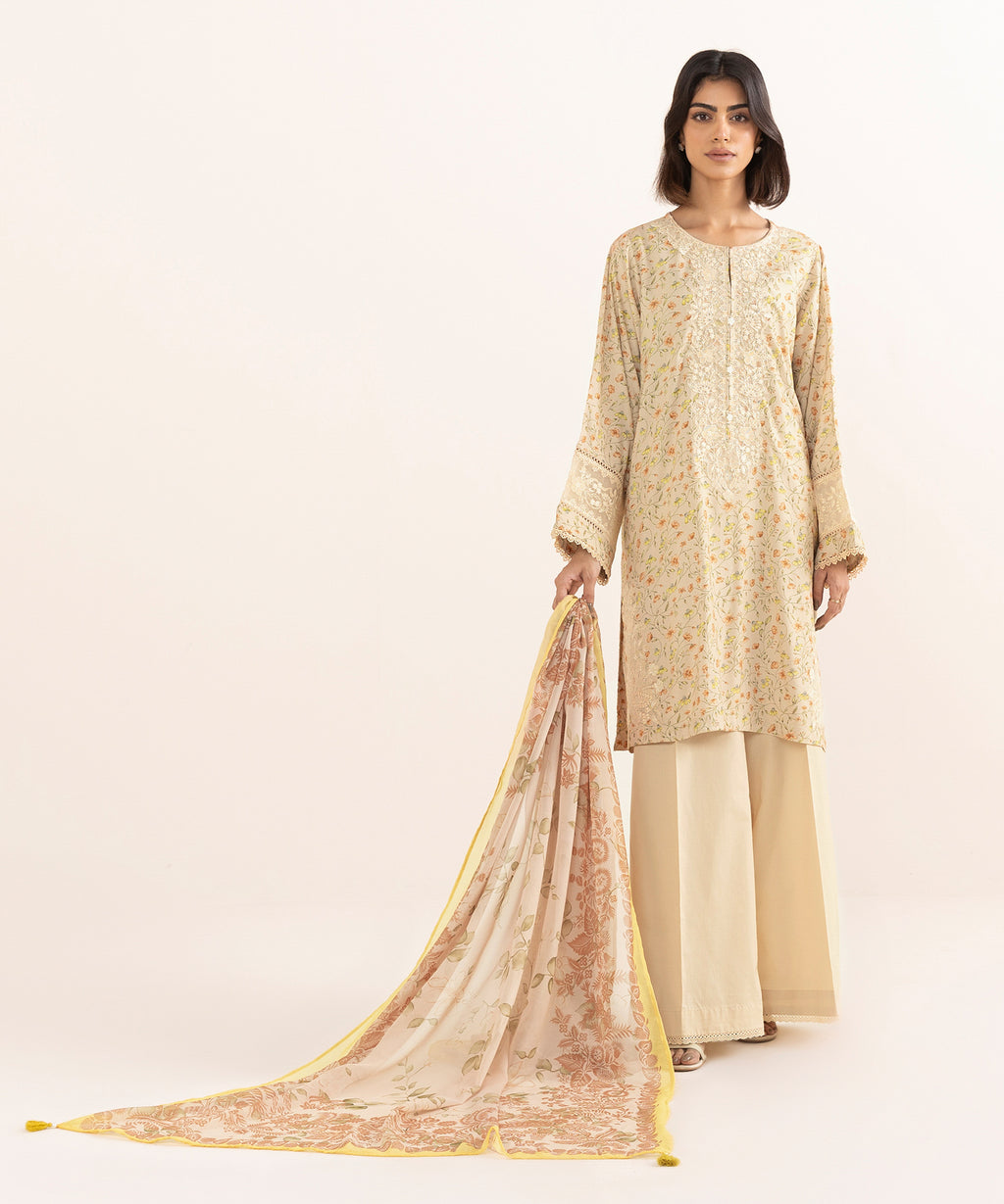 Printed Organza Dupatta