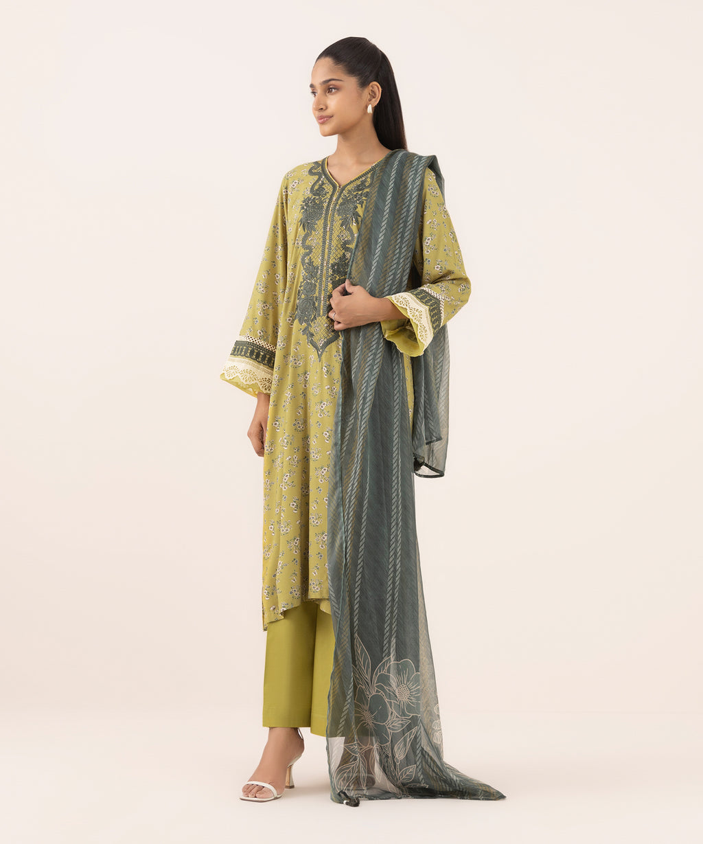 Printed Organza Dupatta