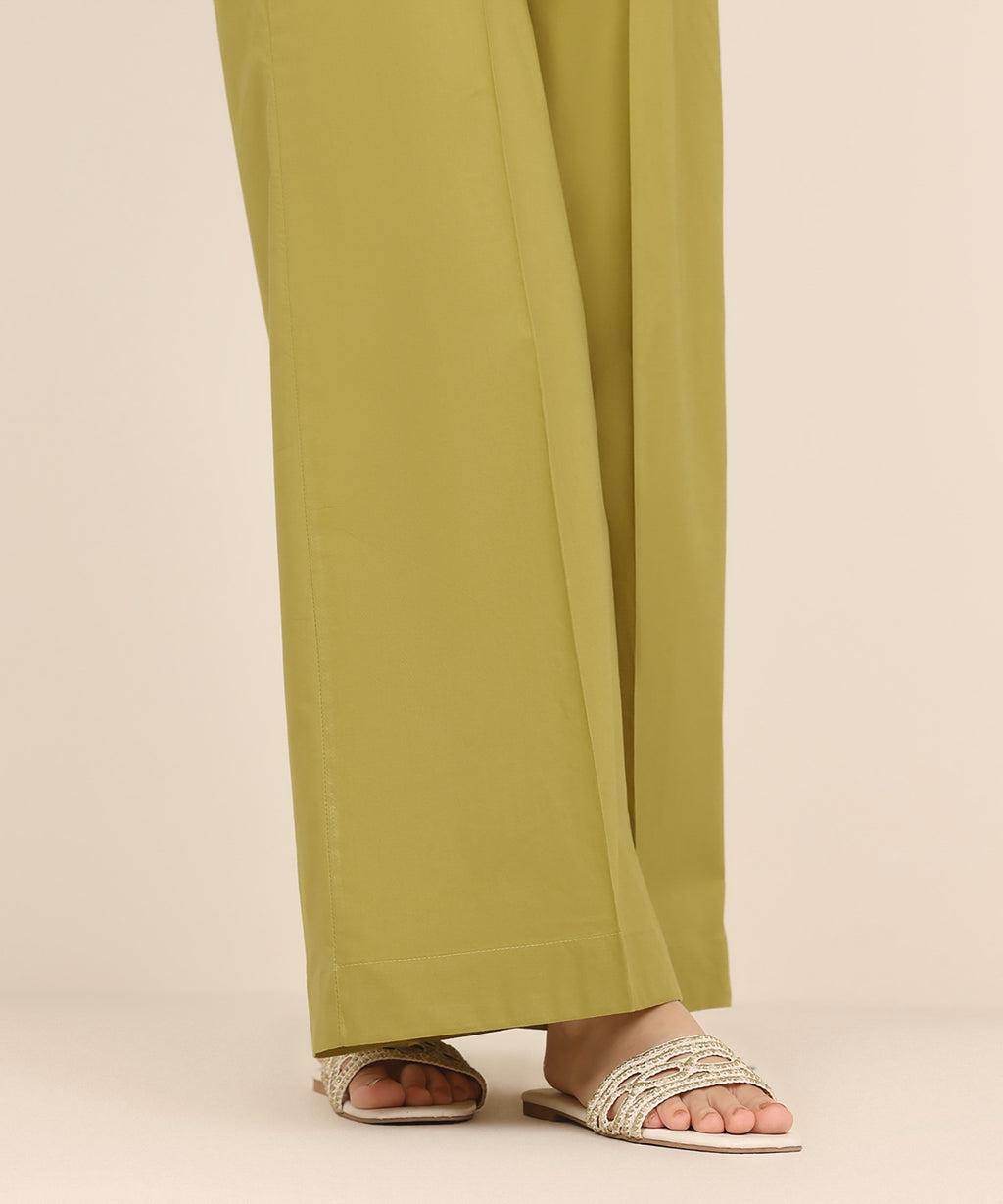 Solid cambric Flared Pants