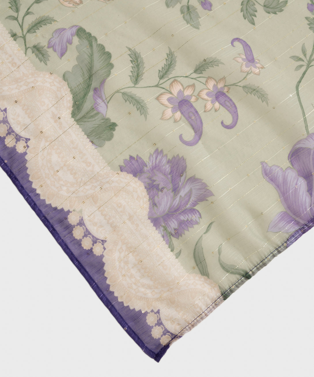 Women's RTW Manaar Green Printed  Dupatta