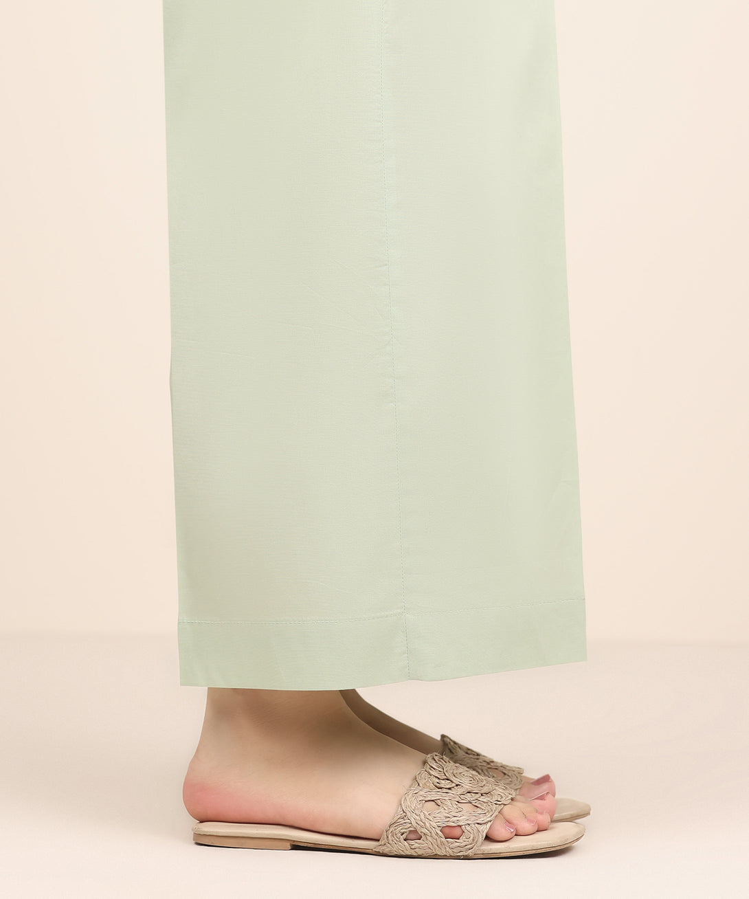 Women's RTW Cambric Green Dyed Culottes