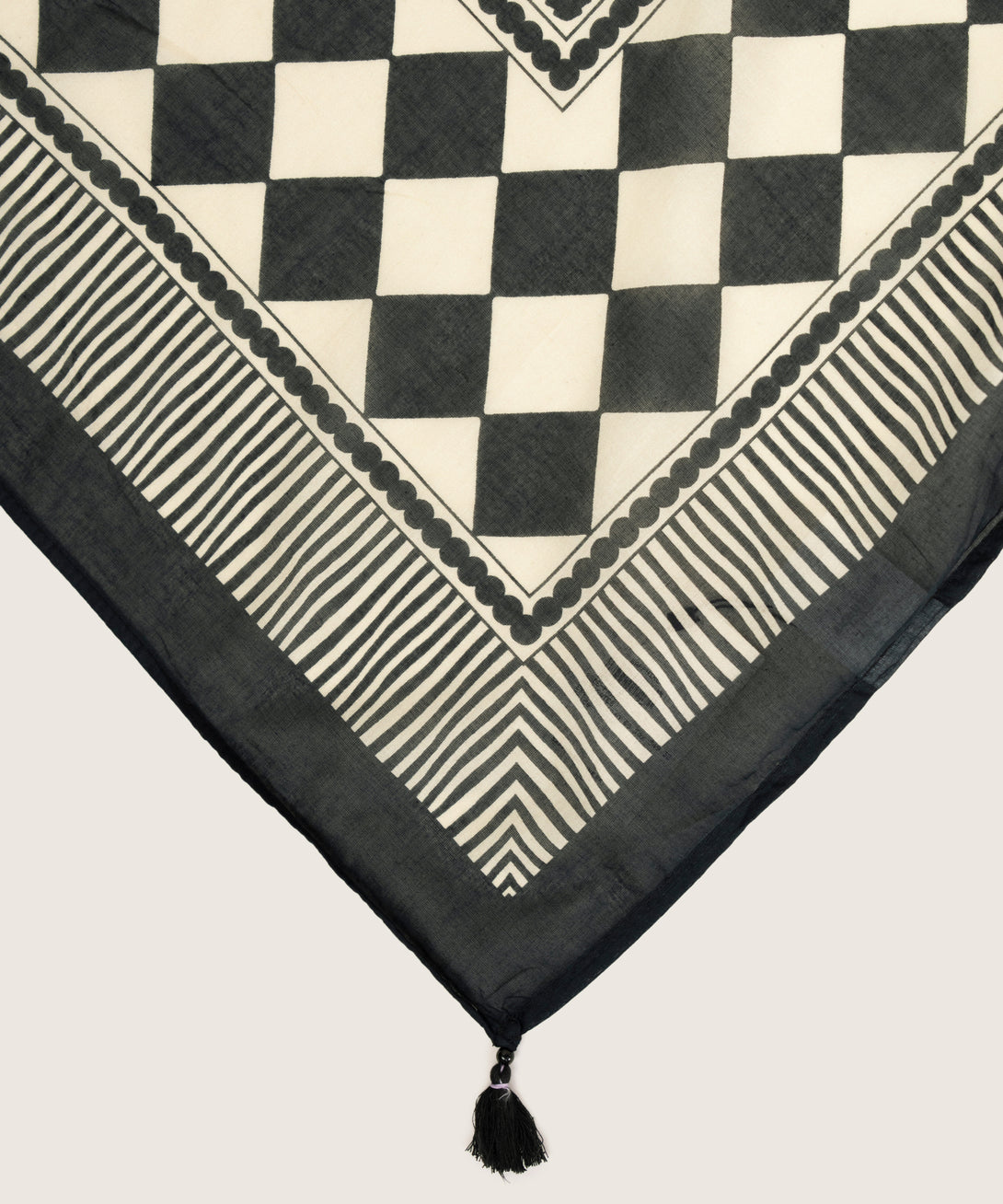 Lawn Black Printed Dupatta