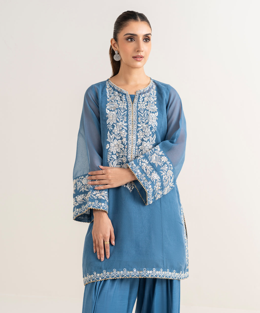 Embroidered Karandi Shirt