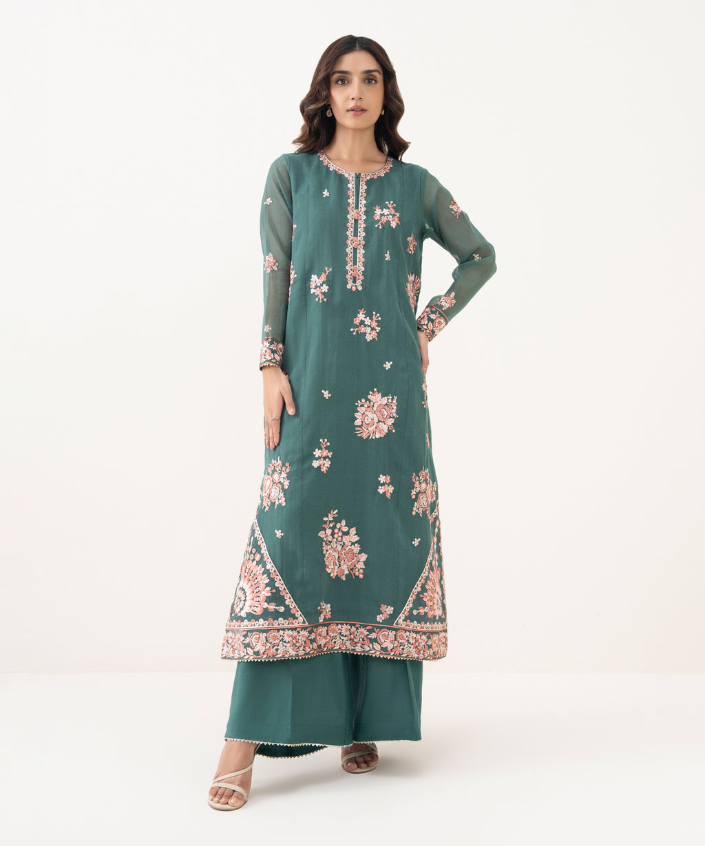Embroidered Karandi Shirt