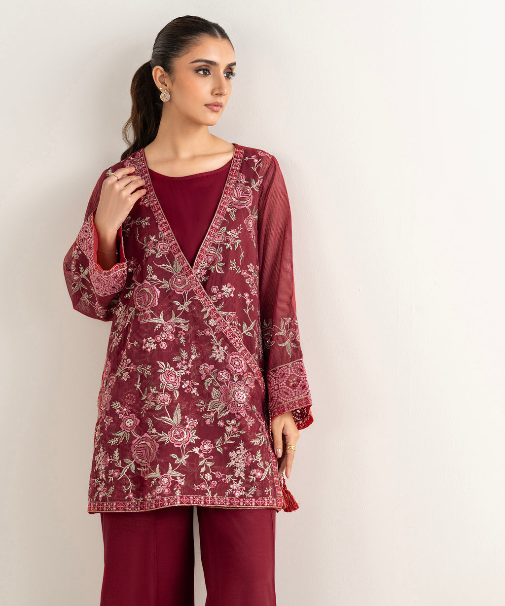 Embroidered Karandi Suit