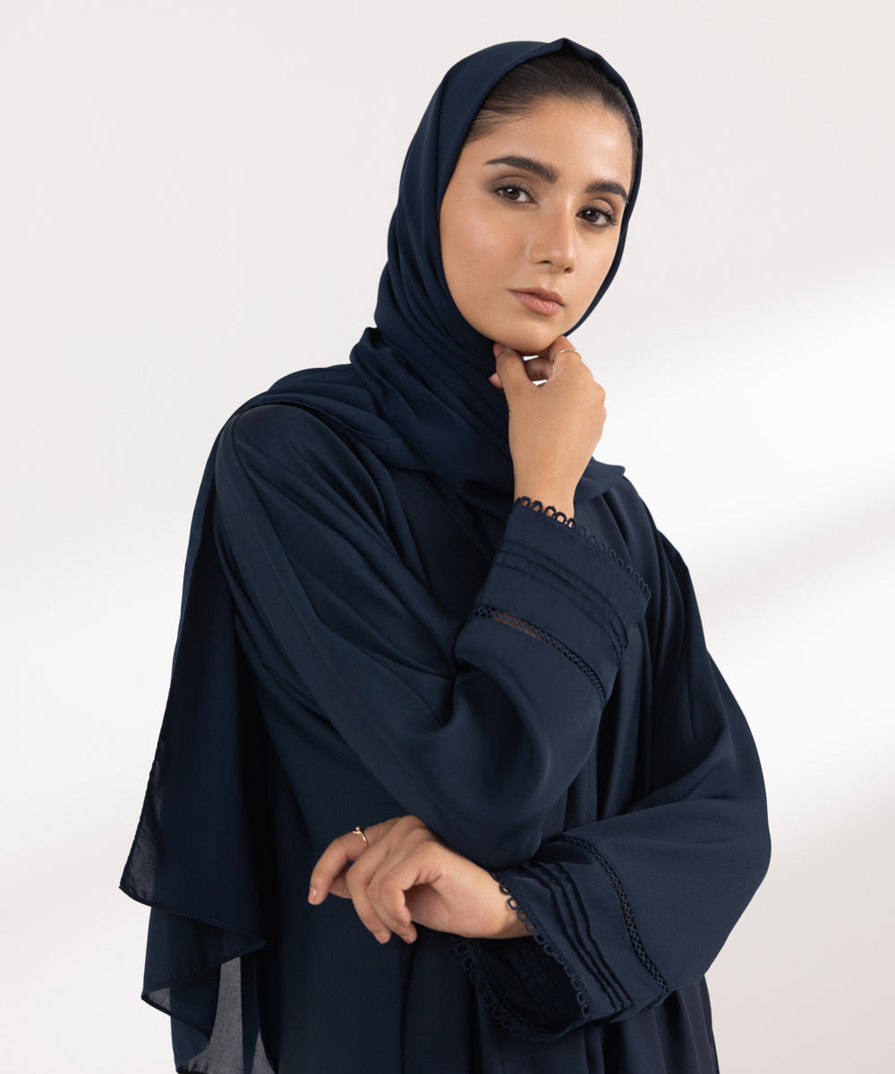 Women's Basic Navy Blue Hijab