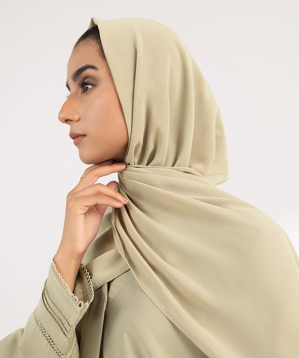 Women's Basic Beige Hijab