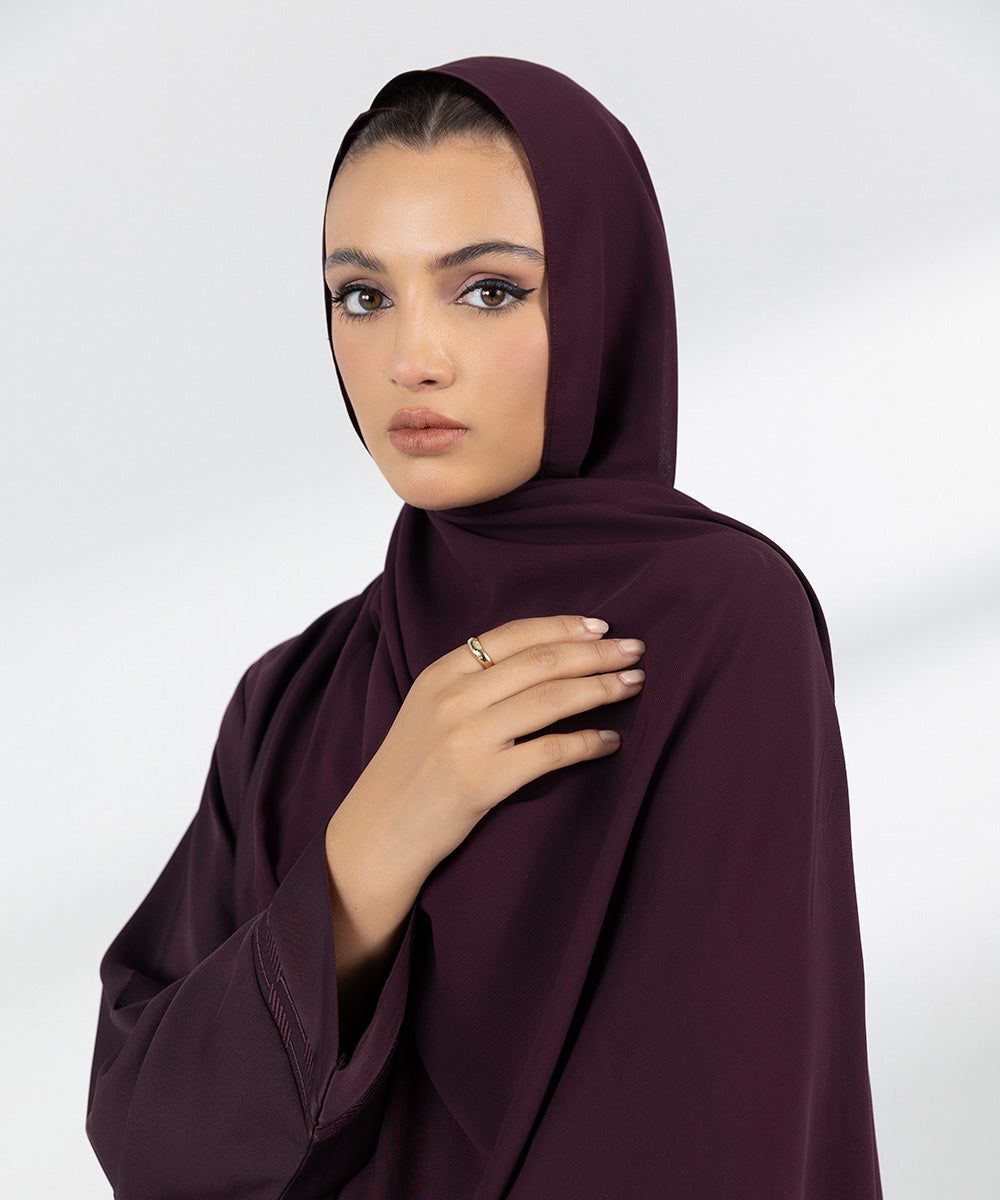 Women's Basic Maroon Hijab