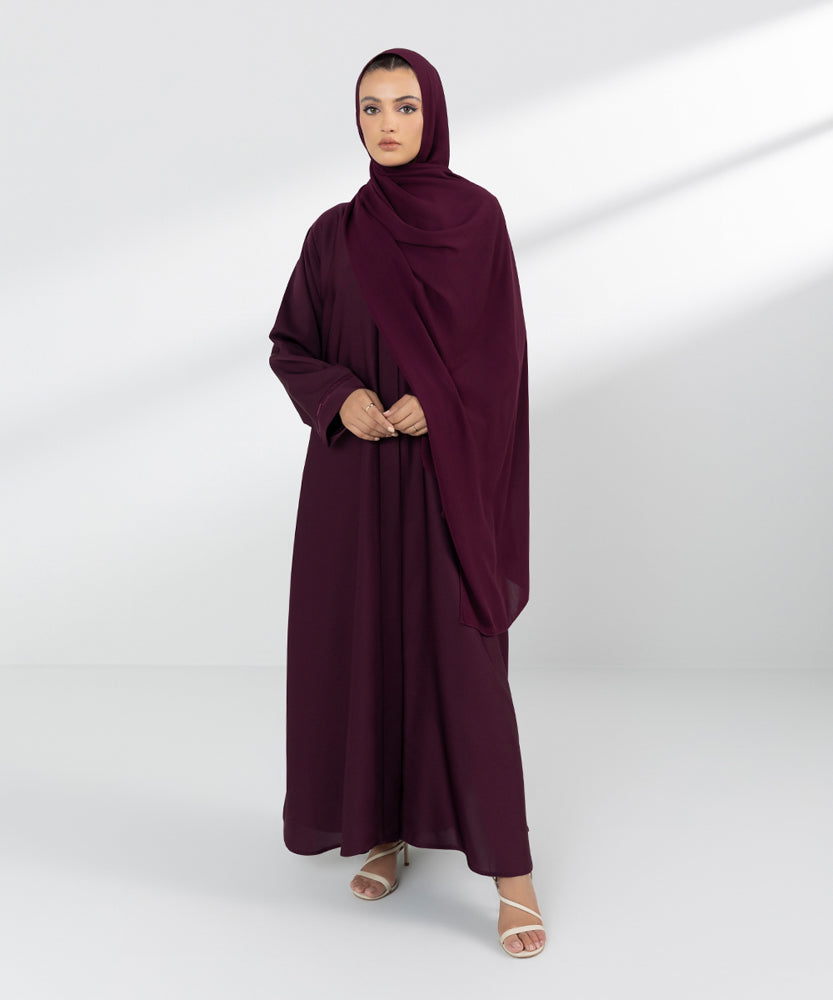 Women's Basic Maroon Hijab