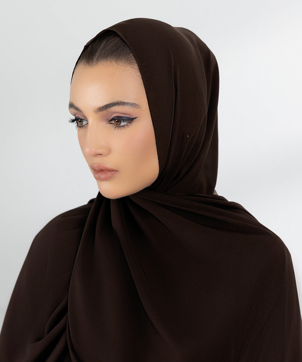 Women's Basic Brown Hijab