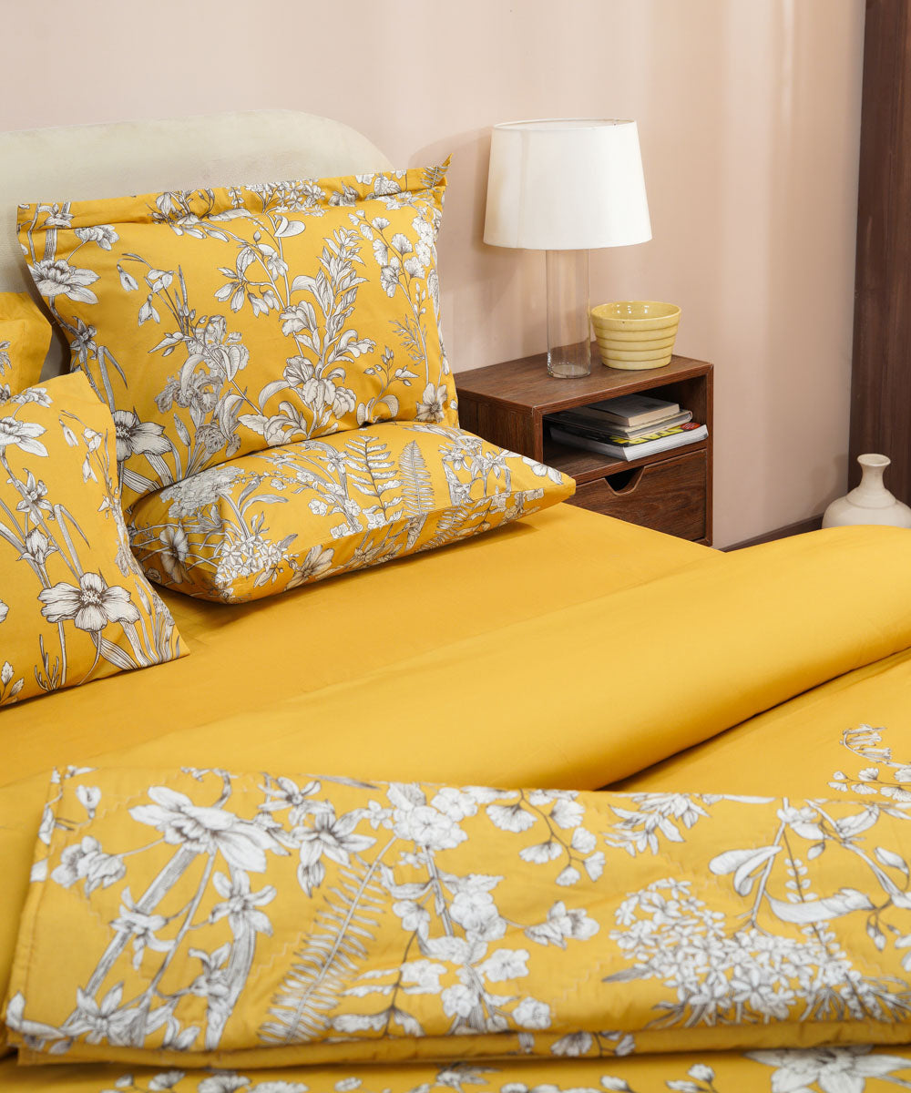 Yellow Polyester Bed in a Bag