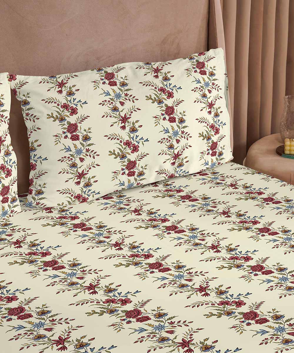 Multi 100% Cotton Sateen Bed Sheet