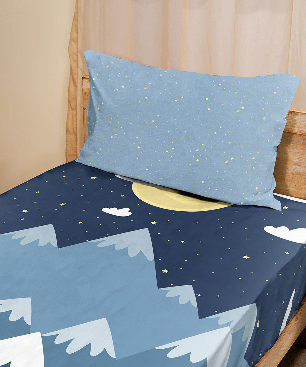 Multi 100% Cotton Digital Printed Bed Sheet