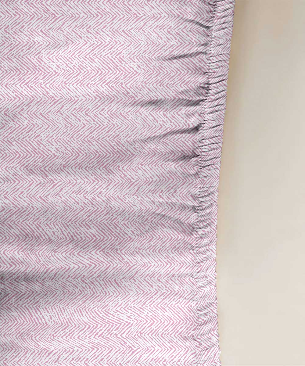 Purple 100% Cotton Fitted Sheet