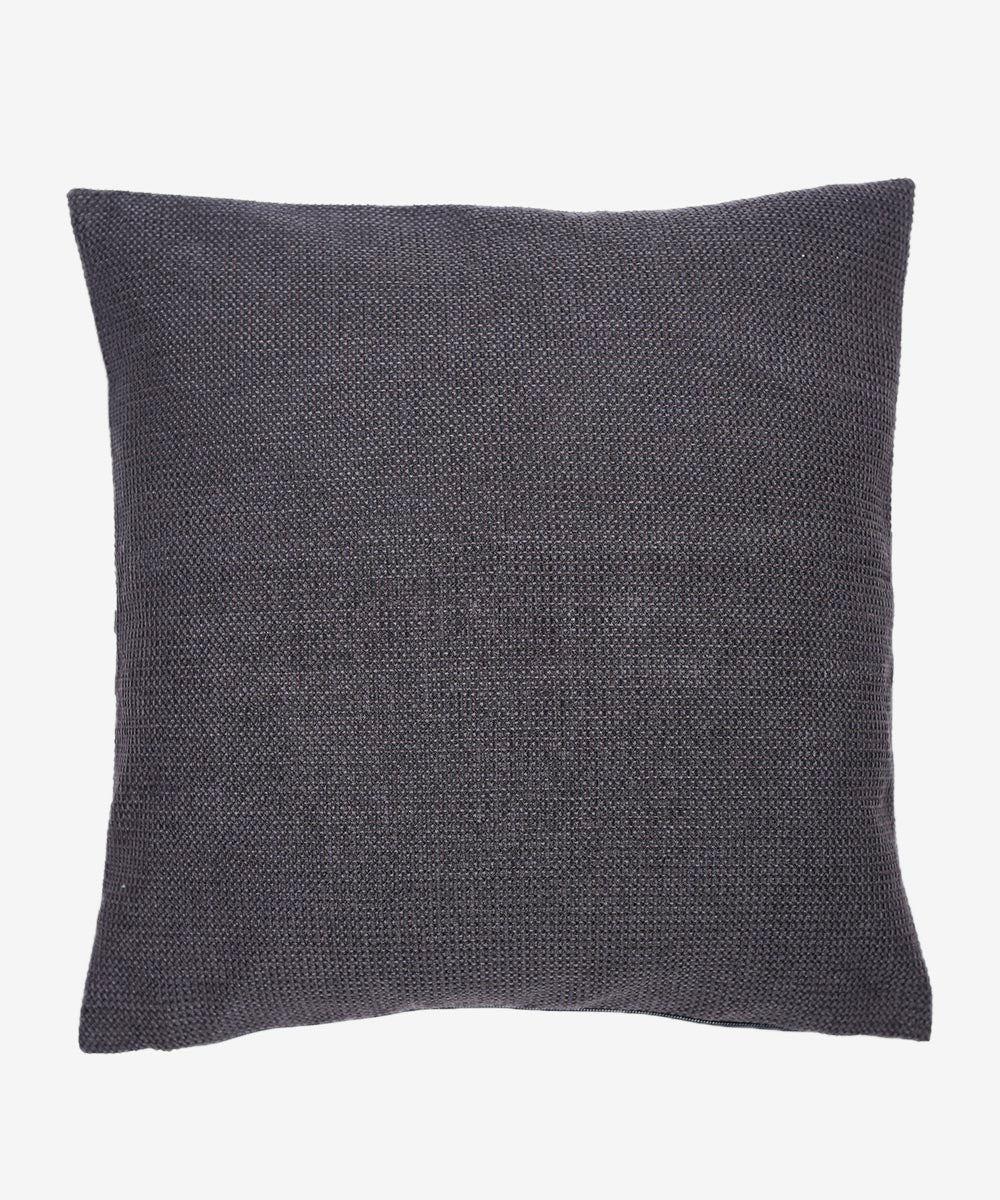 Multi Semi Leather & Jute Cushion Cover