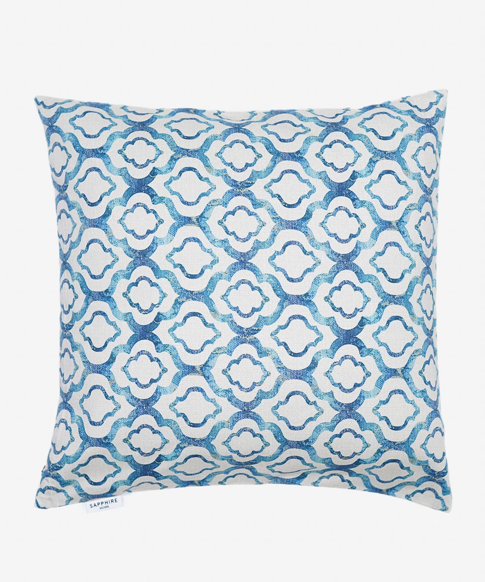 Blue Twill/100% Cotton Digital Printed Cushion Cover